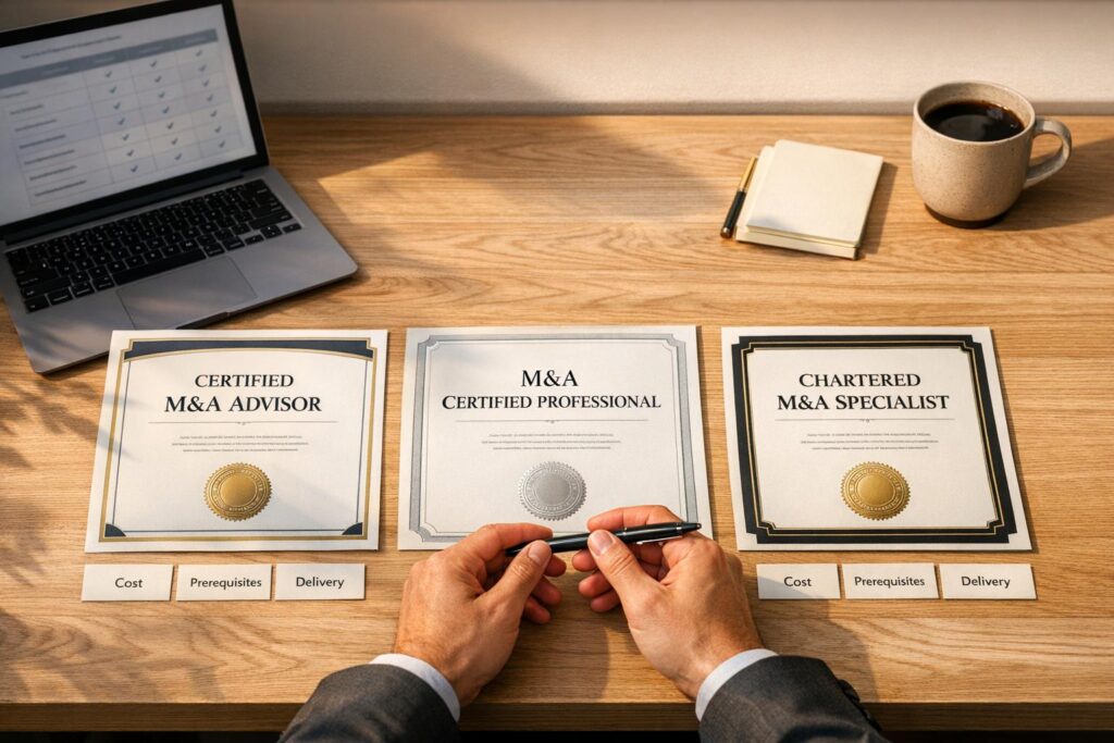 Top Certifications for M&A Advisors 2026